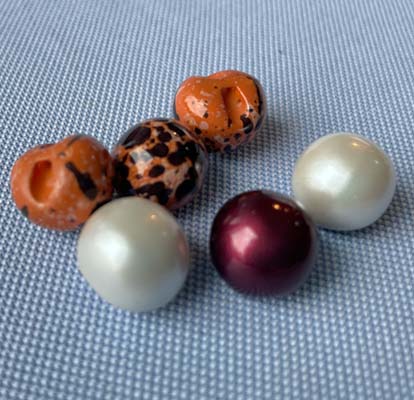 Polyester Round Bead type buttons