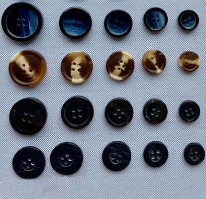 Fancy Polyester Buttons